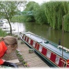 The river Avon that flows gently along the backstreets of Tewkesbury Town