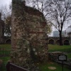 Remaining part of old Roman wall around London