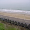 Beach and huts at Bournemouth