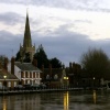 Early morning light over the Old Anchor Inn by St. Helens Wharf