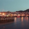 Scarborough Harbour at night