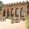 Beautiful sandstone entrance to the park.