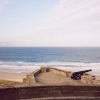 Fabulous views of the sea and beach from Bamburgh castle's walls!