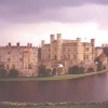 View of Leeds Castle from the nearby restaurant.