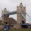 View of Tower Bridge in London.