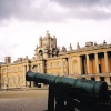 View inside the inner courtyard at Blenheim Palace, Woodstock