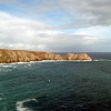 Logan Rock and Porthcurno Bay