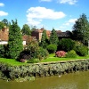 Gardens next to the river