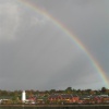 Rainbow over Preston Dock-18 October 2004