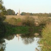 Reflection of Midgham Church in the Kennet & Avon Canal