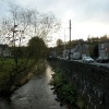 Waterhouses, Staffordshire. Brook and Main Road