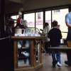 Inside a shop
