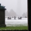 Chatsworth House in winter