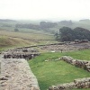 Ruins of the Roman fort at Housesteads on Hadrian's Wall