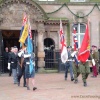 Parade outside Leigh Town Hall, Leigh Civic Centre.