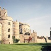 View of Windsor Castle from the main visitor entrance.
