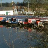 Canal boats at the junction