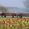 A lazy spring afternoon in the Crescent Gardens, Filey, North Yorkshire