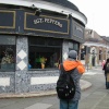 Shelter in the middle of the roundabout