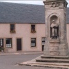 Cottages and War Memorial Auchtermuchty in the Kingdom of Fife