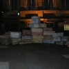 Suitcases sculpture at Hope Street, Liverpool