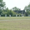 Burrough Green, Cambridgeshire. One of the regular cricket games on the Green