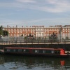Hampton court bridge and mitre inn hotel from the thames