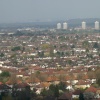 View from tolworth tower looking towards kingston upon thames