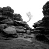 Brimham Rocks Rainy Day