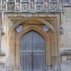 Magdalen College doorway detail. Oxford