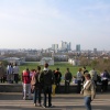 View from Greenwich Park Observatory, Greenwich, Greater London. Spring 2005