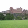 Bamburgh Castle from the cricket pitch - November 2004