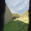 North Carponier view of the ditch from gun firing position