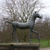 Field Day 2, The Bronze Horse by Barry Flanagan at The Yorkshire Sculpture Park