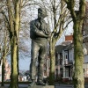 Rupert Brooke statue in Rugby, Warwickshire