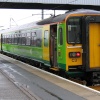 Central Trains 153 class waiting to depart Peterborough for Spalding and Lincoln