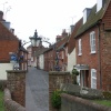 Lower Church Lane from St Andrew's Church, Farnham, Surrey