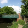Queens Avenue bridge from Basingstoke Canal, Aldershot, Hampshire