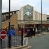 Bus Station and Cooke Lane entrance to shopping Centre, Keighley.