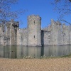 Magical view of Bodiam Castle, East Sussex