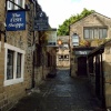 Fish shop, Tino's and World's End Pub, Pudsey, West Yorkshire