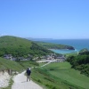 sight of Lulworth Cove from Hambury Tout, Dorset