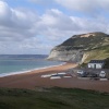On the coastal walk between West Bay and Charmouth, Dorset