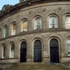Rear of The Corn Exchange, Leeds, showing the detail of the architecture.