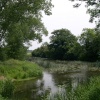 View of the Great Ouse from Oakley bridge, Bedfordshire.