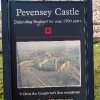 Pevensey Castle Sign