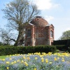 Water Tower and Flowers at The Vyne