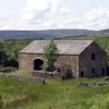 Abandoned field barn, Gisburn forest, Hodder Valley, Lancashire