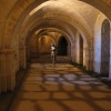 Winchester Crypt with modern sculpture
