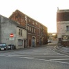 back street in early morning